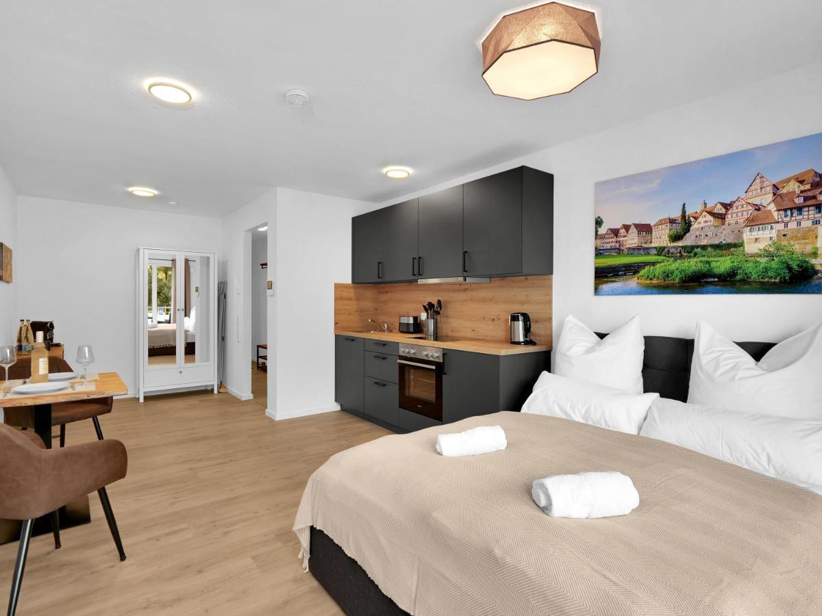 Inhome Studio Apartment - Kueche - Parken - Tv Schwabisch Hall Bagian luar foto
