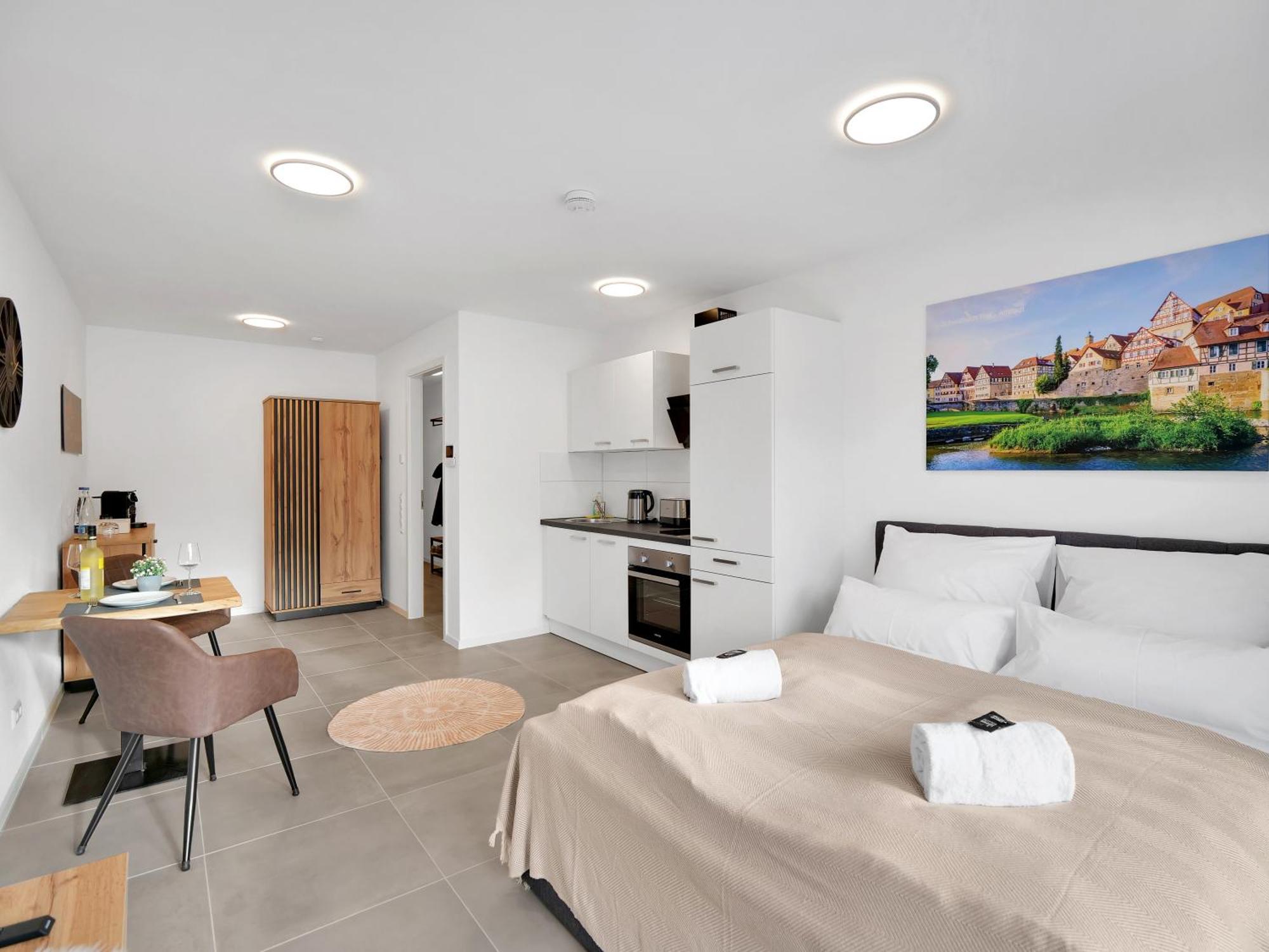 Inhome Studio Apartment - Kueche - Parken - Tv Schwabisch Hall Bagian luar foto